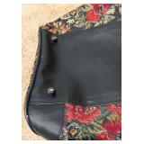 3 Piece Protocol Floral Travel Cases - Floral Tapestry, Leather Trim & Wheels