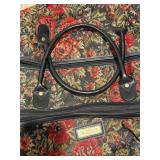 3 Piece Protocol Floral Travel Cases - Floral Tapestry, Leather Trim & Wheels