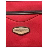 Protege 2-Piece Soft-Side Luggage Set - Red & Black with 4-Wheel Spinners