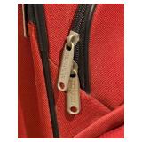 Protege 2-Piece Soft-Side Luggage Set - Red & Black with 4-Wheel Spinners