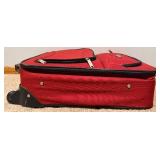 Protege 2-Piece Soft-Side Luggage Set - Red & Black with 4-Wheel Spinners