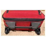Protege 2-Piece Soft-Side Luggage Set - Red & Black with 4-Wheel Spinners