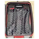 Protege 2-Piece Soft-Side Luggage Set - Red & Black with 4-Wheel Spinners