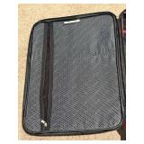 Protege 2-Piece Soft-Side Luggage Set - Red & Black with 4-Wheel Spinners