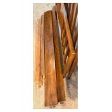 Vintage Style Full Size Bed Frame - Wooden with Carved Center Panels