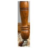 Vintage Style Full Size Bed Frame - Wooden with Carved Center Panels