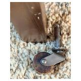 Vintage Style Full Size Bed Frame - Wooden with Carved Center Panels