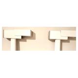 White Large Adjustable Baby/Pet Doorway Gate w/ Extensions