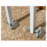 White Large Adjustable Baby/Pet Doorway Gate w/ Extensions