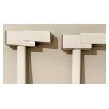 White Large Adjustable Baby/Pet Doorway Gate w/ Extensions