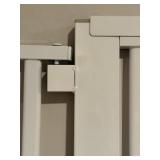 White Large Adjustable Baby/Pet Doorway Gate w/ Extensions