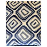 Throw Pillows - Blue Geometric Pattern (Lot of 2)