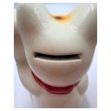 Meows Maneki Neko Ceramic Cats White & Black - 2-Pc Set