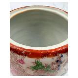 Vintage Kotani Biscuit Jar with Lid & 2 Kutani Tea Cups with Saucers & Creamer - Made in Japan Porcelain Floral  Figure Scene