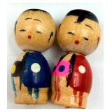 Assorted Miniature Asian Figurines & Lanterns - Buddha Statues, Maneki-Neko Cats, Kokeshi Dolls