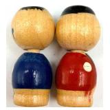 Assorted Miniature Asian Figurines & Lanterns - Buddha Statues, Maneki-Neko Cats, Kokeshi Dolls