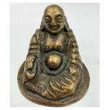 Assorted Miniature Asian Figurines & Lanterns - Buddha Statues, Maneki-Neko Cats, Kokeshi Dolls