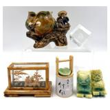 Various Vintage Miniature Asian Inspired Collectable Items