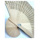 Vintage Japanese Decor Set -2 Hina Dolls & Mt Fuji Folding Screen with 3 Hand Fans