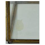 Pair of Vintage Brass Glass Display Cabinets - 3-Shelf