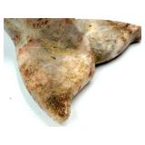 Dolphin Marble Sculpture - Pink Veined Stone - Hand Carved