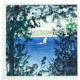 Nicolet Bay Signed by- James R. Davel & Greenbrier International Watercolor Artwork