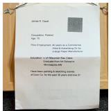 Nicolet Bay Signed by- James R. Davel & Greenbrier International Watercolor Artwork