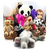 Assorted Stuffed Animals Collection -TY Beanie Buddies & Beanie Babies Plush -