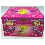 Tweety Bird Themed Lot with Plush, Pink Accessories & Lego Floral Set