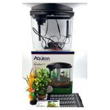 Aqueon BettaBow 2.5 LED Desktop Aquarium Kit & 3 Aquatic Faux Plants