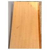 Adjustable Height Crafting Table with Light Wood Top & Four Gray Metal Legs