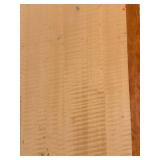 Adjustable Height Crafting Table with Light Wood Top & Four Gray Metal Legs