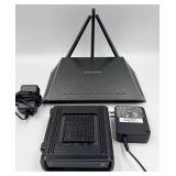Netgear Wireless Router & Surfboard SB6121 Modem Bundle with 2 Power Adapters