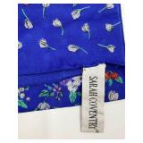 Assorted New Scarves Lot - Floral Silk & Batik Polyester Wraps (Lot of 5)