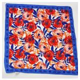 Assorted New Scarves Lot - Floral Silk & Batik Polyester Wraps (Lot of 5)