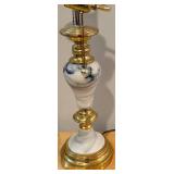 Table Lamps - Marble & Brass, Vintage Pair