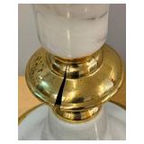 Table Lamps - Marble & Brass, Vintage Pair