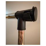 Woven Laundry Hamper on Rolling Metal Frame & Wheels