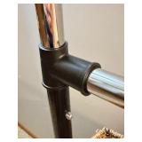 Woven Laundry Hamper on Rolling Metal Frame & Wheels