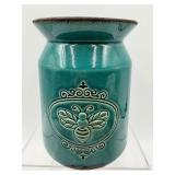 Teleflora Dragonfly Pitcher- Teal Bee Jar - Floral Pitcher (3-Piece Ceramic Set)
