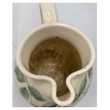 Teleflora Dragonfly Pitcher- Teal Bee Jar - Floral Pitcher (3-Piece Ceramic Set)