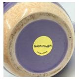 Teleflora Dragonfly Pitcher- Teal Bee Jar - Floral Pitcher (3-Piece Ceramic Set)