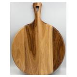 Home Furniture Round Cutting Board with Handle & Utensils Set & Plates & Towels