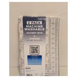 NEW WYATT & ASH MACHINE WASHABLE ACCENT RUG & RUNNER 2PK ZINNIA