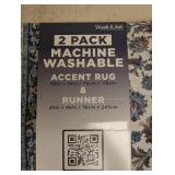 WYATT & ASH MACHINE WASHABLE ACCENT RUG 2PK