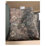 RUGGABLE MACHINE WASHABLE AREA RUG SET OPHELIA BRONZE