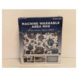 NEW WYATT & ASH MACHINE WASHABLE AREA RUG ESTELLA