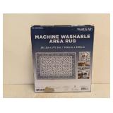NEW WYATT & ASH MACHINE WASHABLE AREA RUG ESTELLA