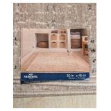 NEW MOHAWK HOME TANGIERS COLLECTION ACCENT RUG BIEGE BLUE