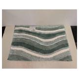 NEW MINERAL SPRING COTTON SWIRL BATH MAT GREEN